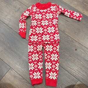 Hanna Andersson Red Snowflake Pajamas